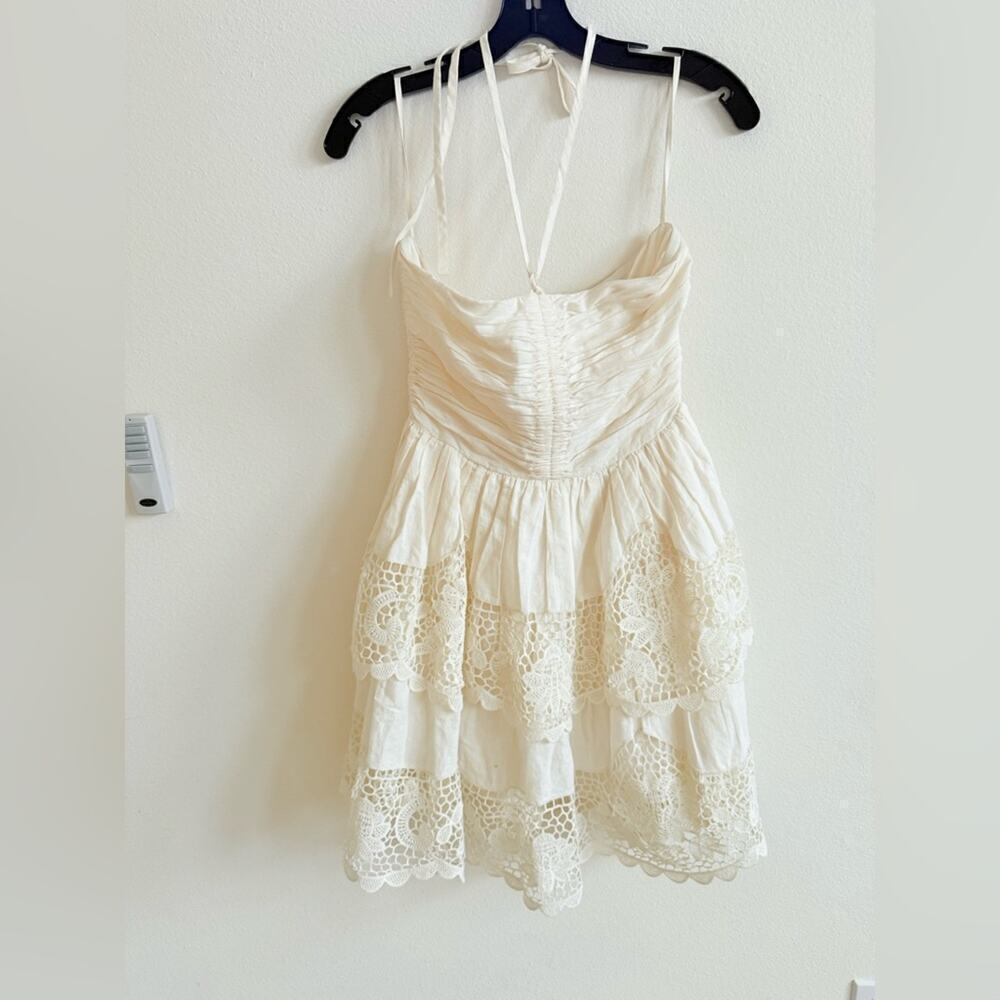 Ulla Johnson White Cotton Savannah Ruffled Lace Minidress 10 NWOT - Picture 6 of 11